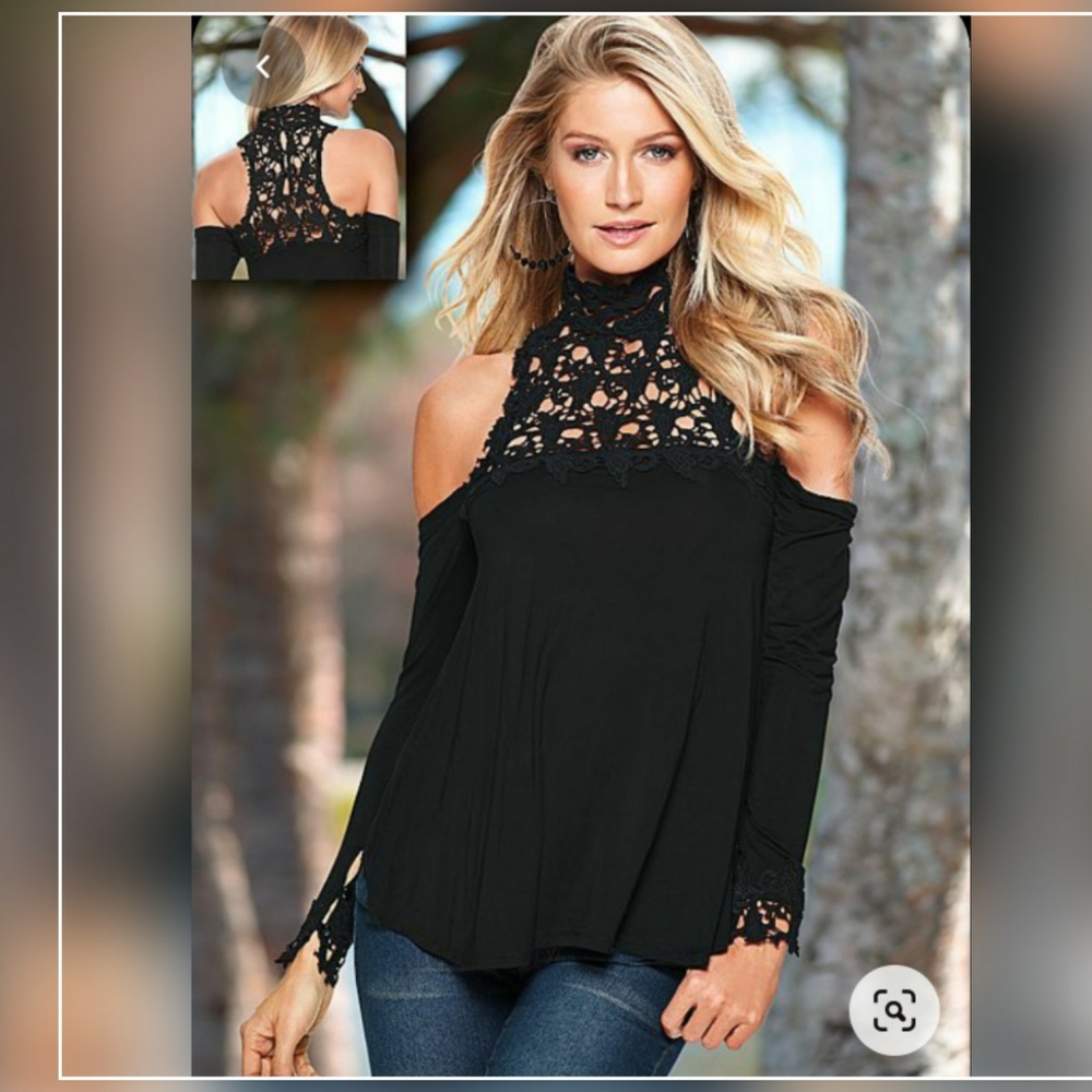 Venus black blouse